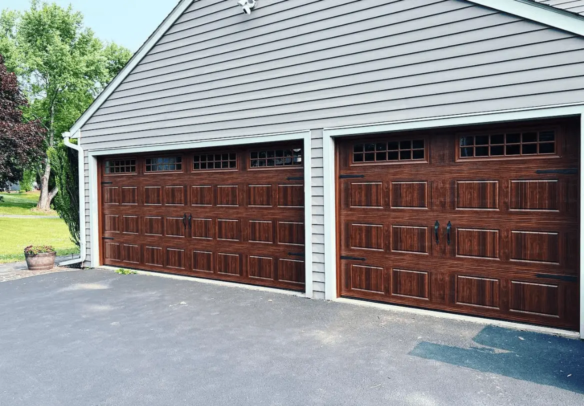 New Door Replacement Option: Amarr woodgrain garage doors