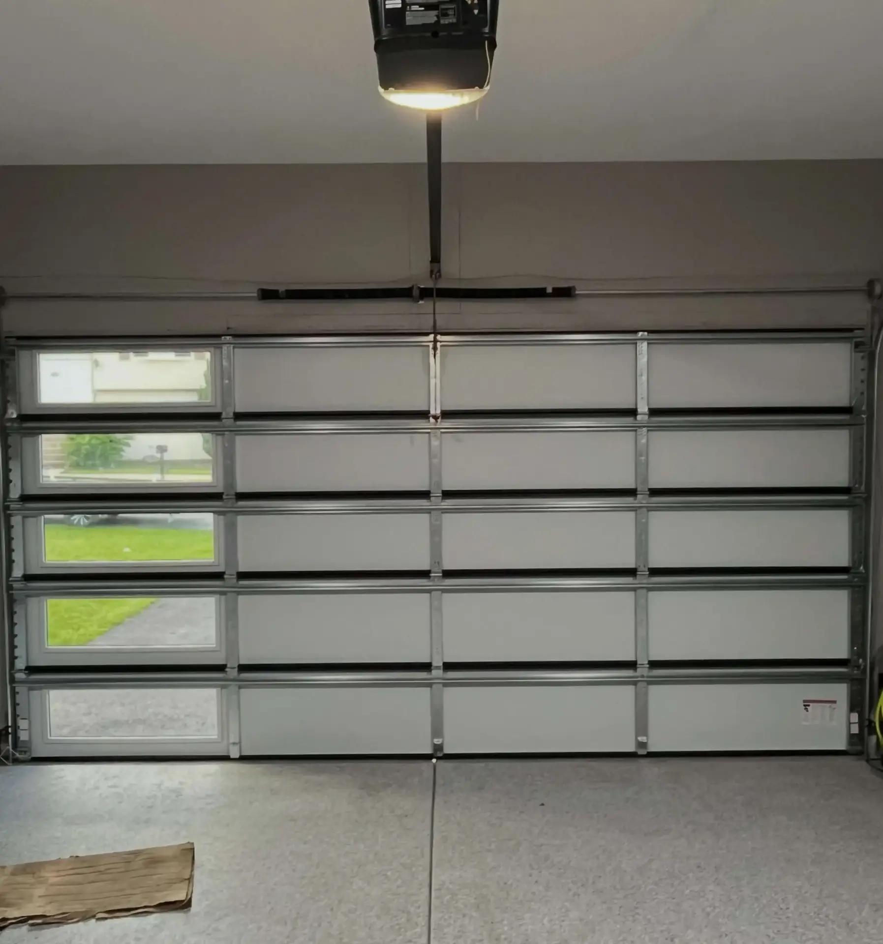 Inside look at a new garage door replacement